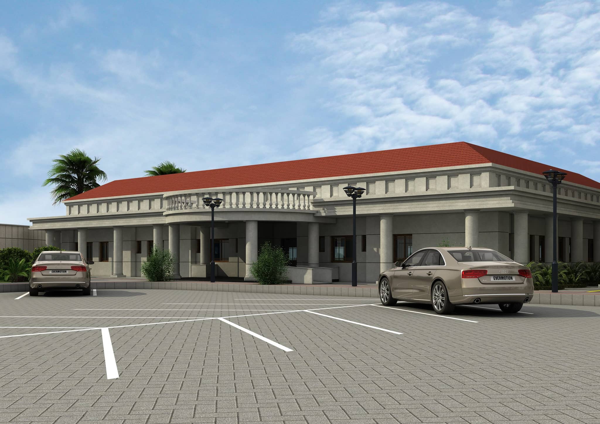 The sick bay at PNS Rahbar — architect's render Sick Bay at PNS Rahbar, Manora, Manora, Karachi