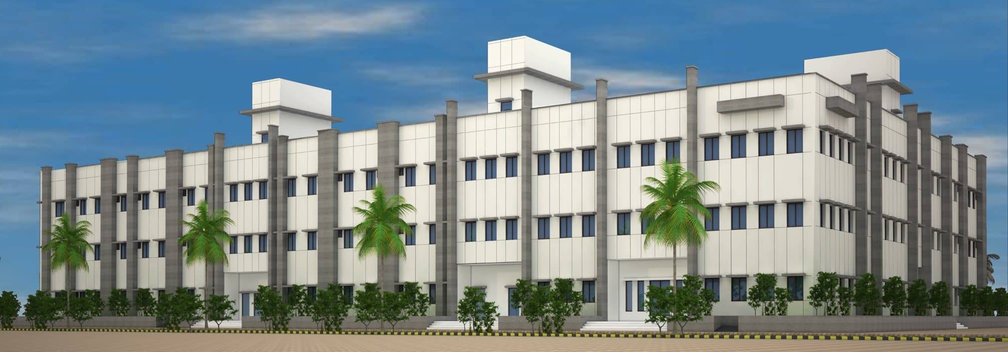 The emergency building — architect's render Emergency Building, PNS Shifa, Karachi, Karachi