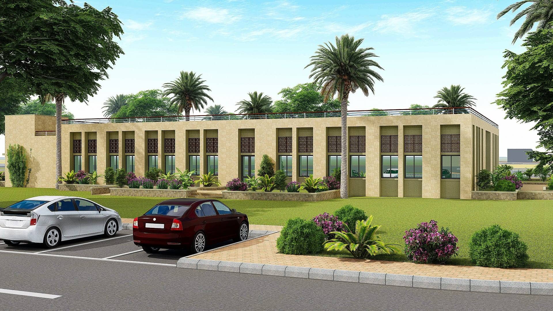 The auditorium at the Airport Security Force Academy, Karachi