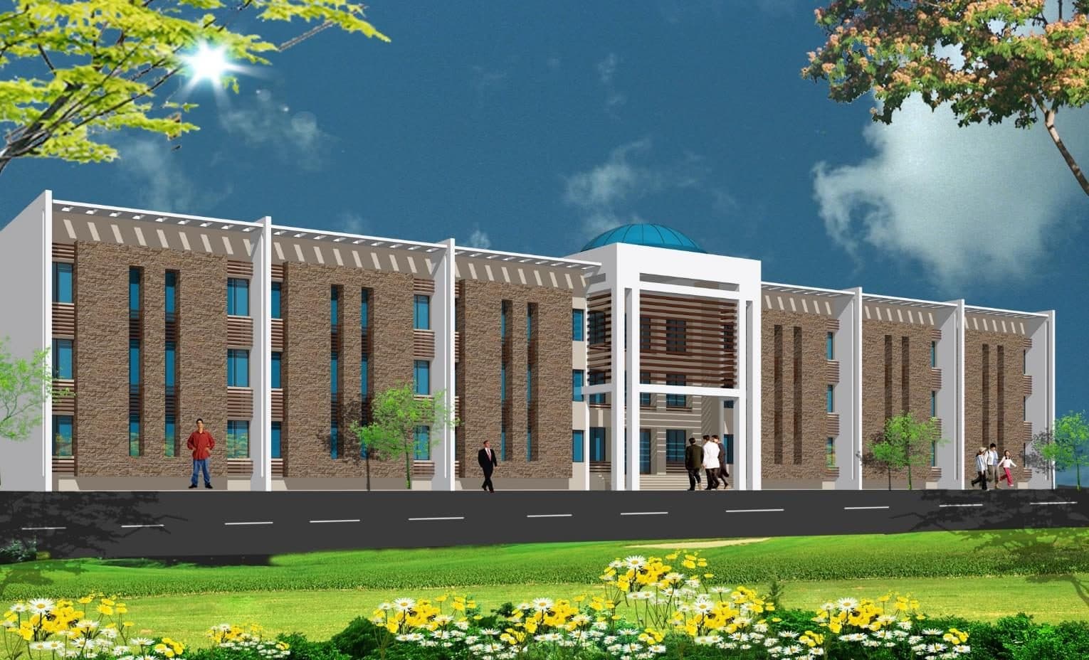 Academic-block Pir Abdul Qadir Shah Jeelani Institute of Medical Sciences (PAQSJIMS), Gambat, Khairpur, Sindh