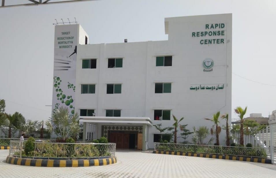 Rapid-response-centre Pir Abdul Qadir Shah Jeelani Institute of Medical Sciences (PAQSJIMS), Gambat, Khairpur, Sindh